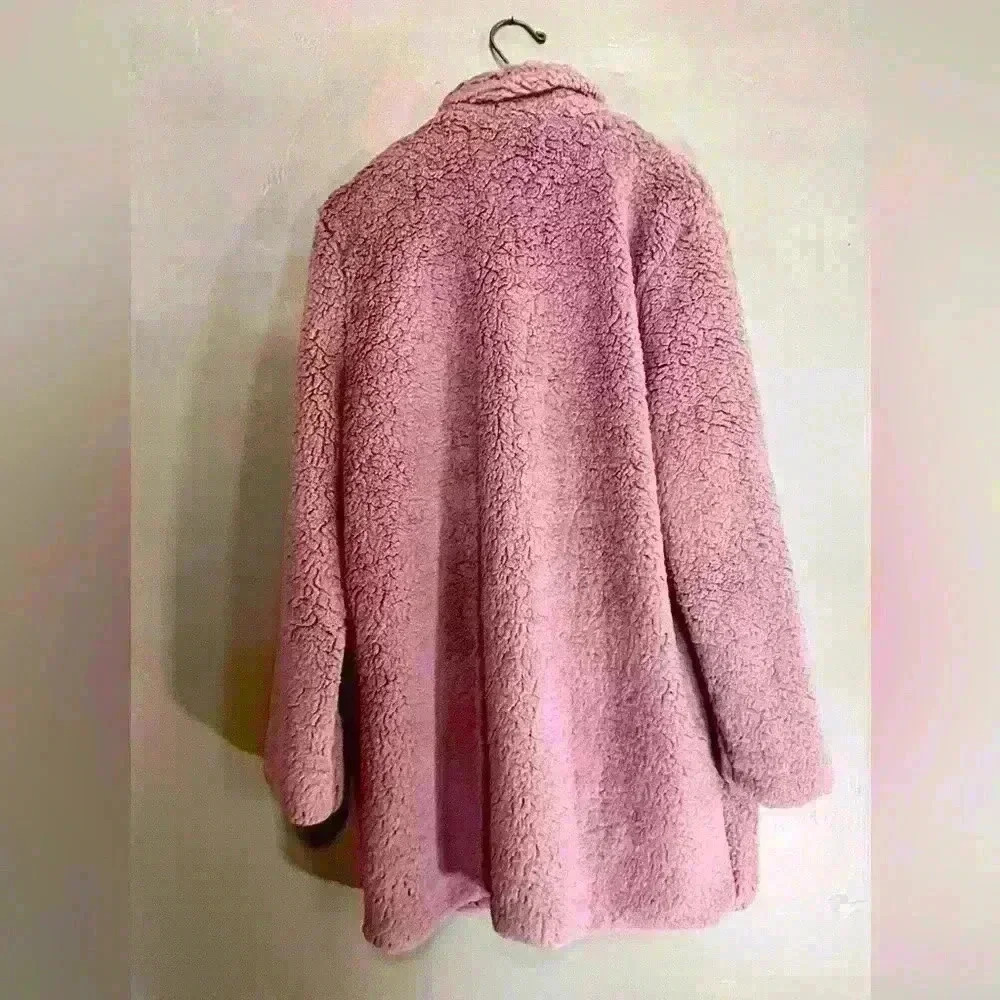 Mauve Teddy Jacket, Size XL - Picture 4 of 4